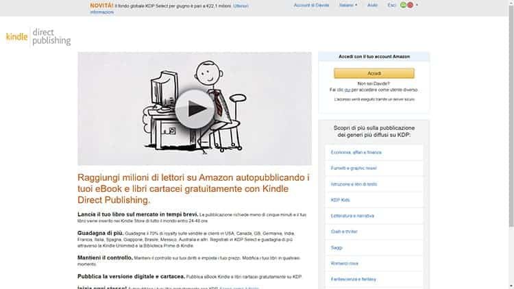 Pubblicare libro su Amazon